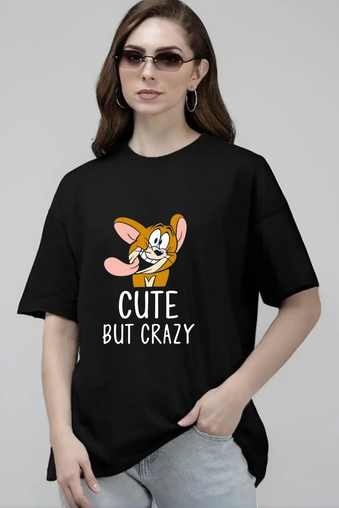 Cute but Crazy Jerry - Oversized T-Shirt