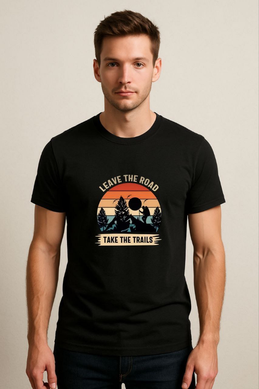 Leave the road (Travel the world) Men T-shirt