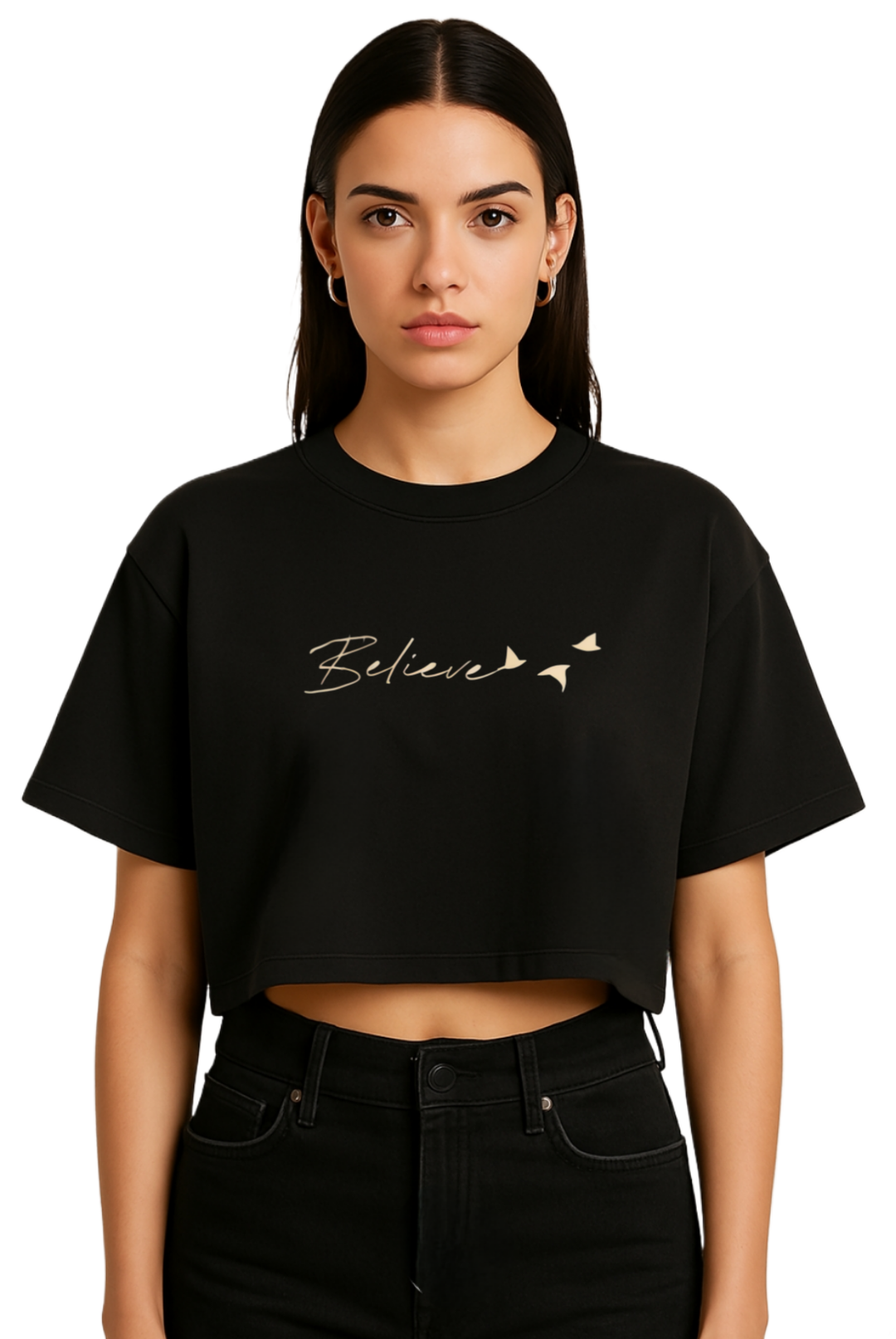 Believe crop top