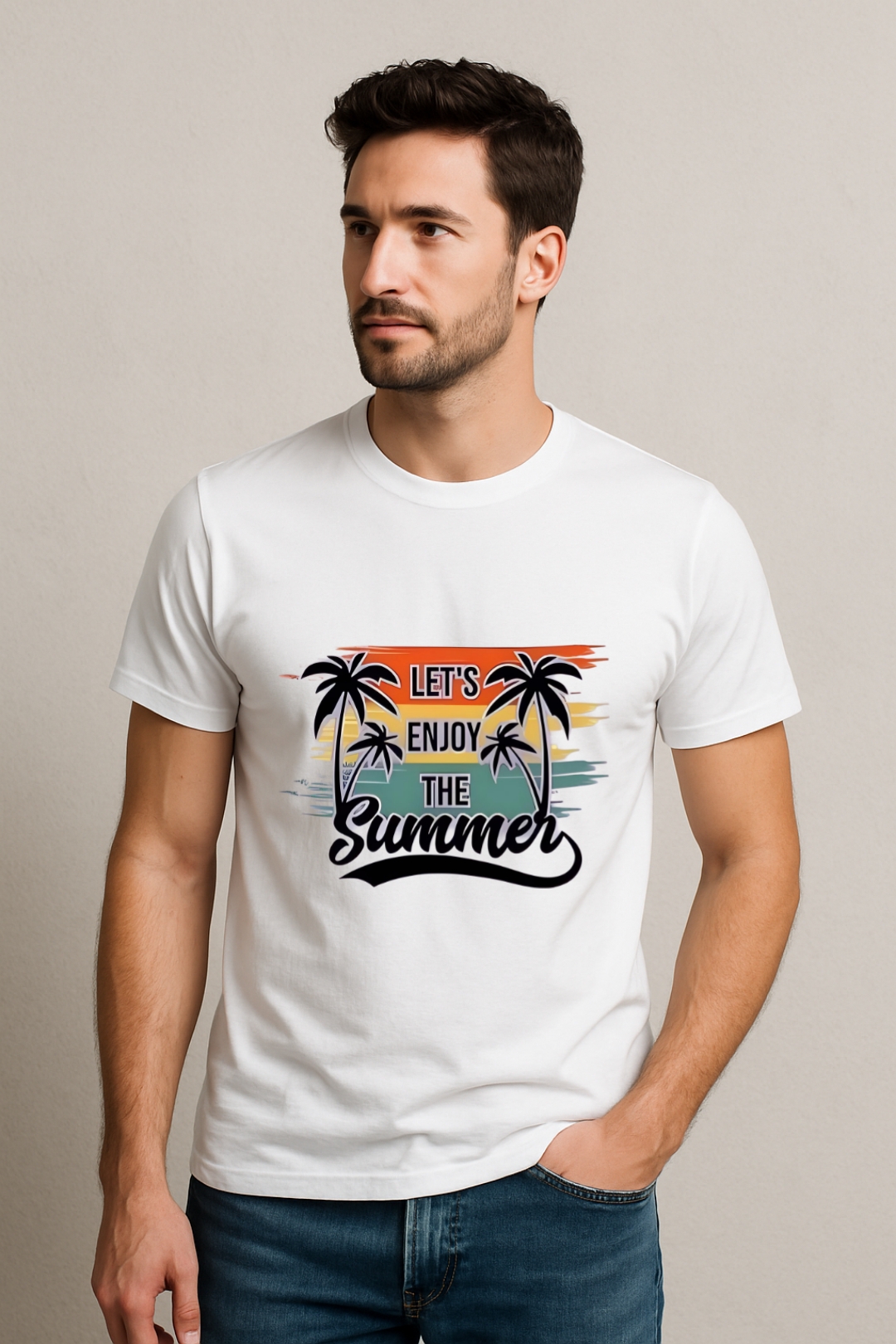 Let's enjoy the summer- (Traveling) Men T-shirt