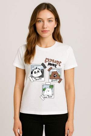 Explore more - Panda women  t-shirt