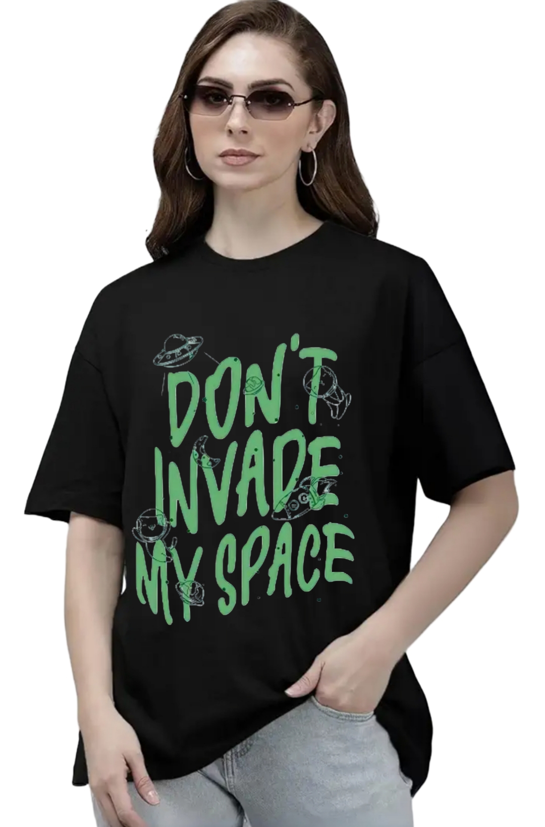 Don't invade my space - Oversized t-shirt