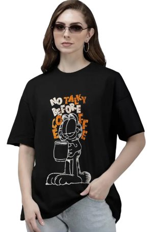 No Talky before coffee- Oversized t-shirt