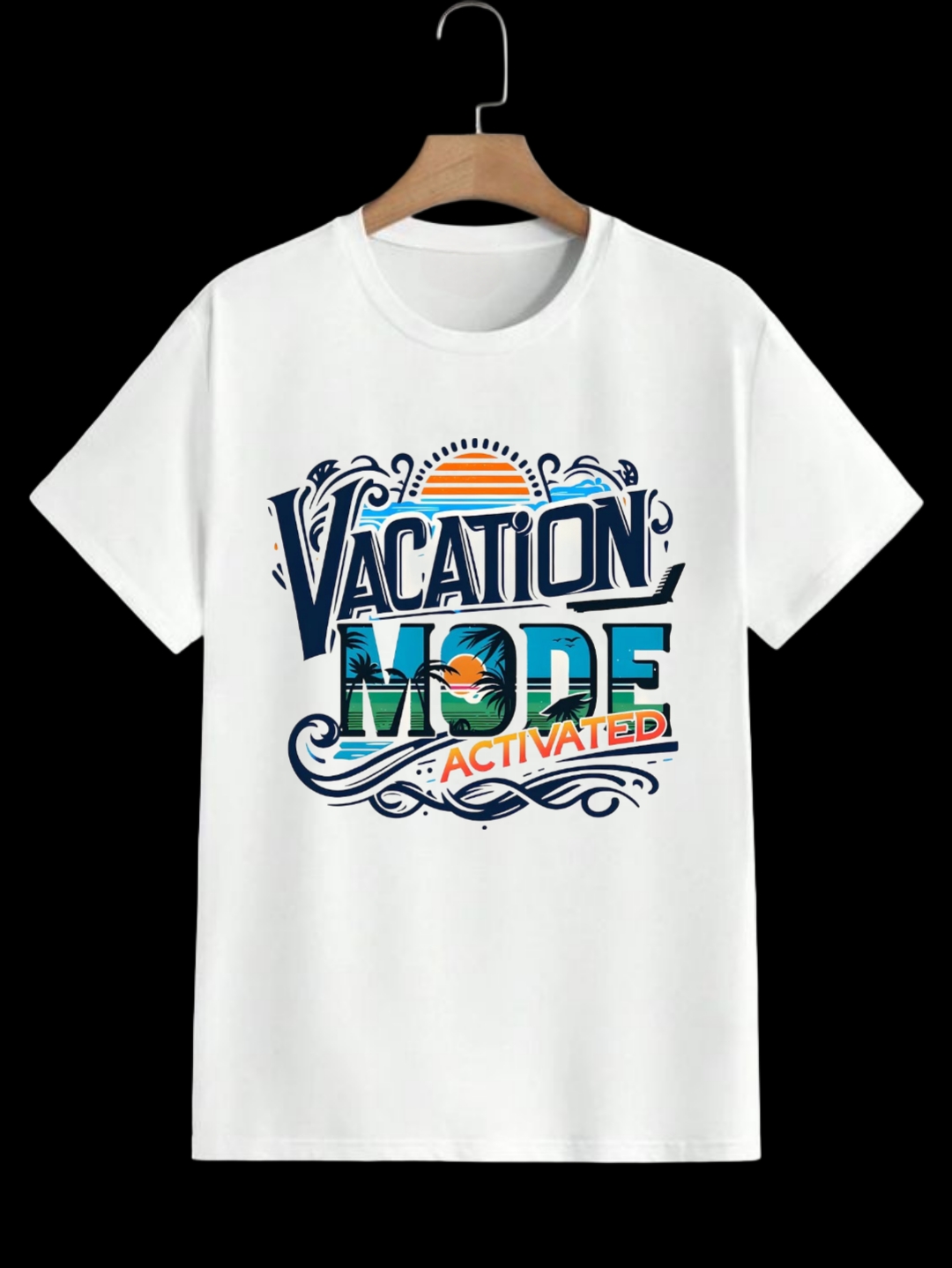 Vacation mode on t-shirt