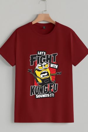 Kung fu fight with minion - t-shirt